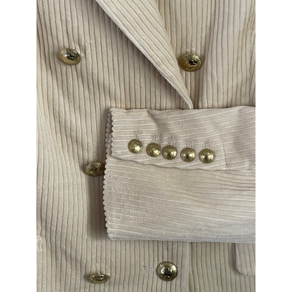 NWOT Rowing Blazers x Target Cream Corduroy Double Breasted Blazer Jacket XL - Picture 3 of 8